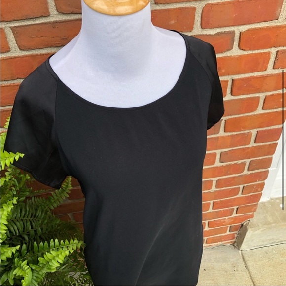 Express Black Short Sleeved Dressy Top - Picture 2 of 4